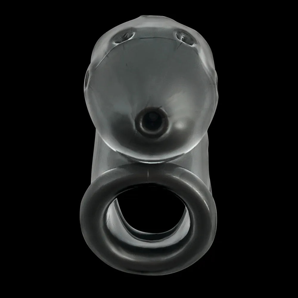 Oxballs Airlock Air-Lite Vented Silicone Chastity - Steel - Image 7