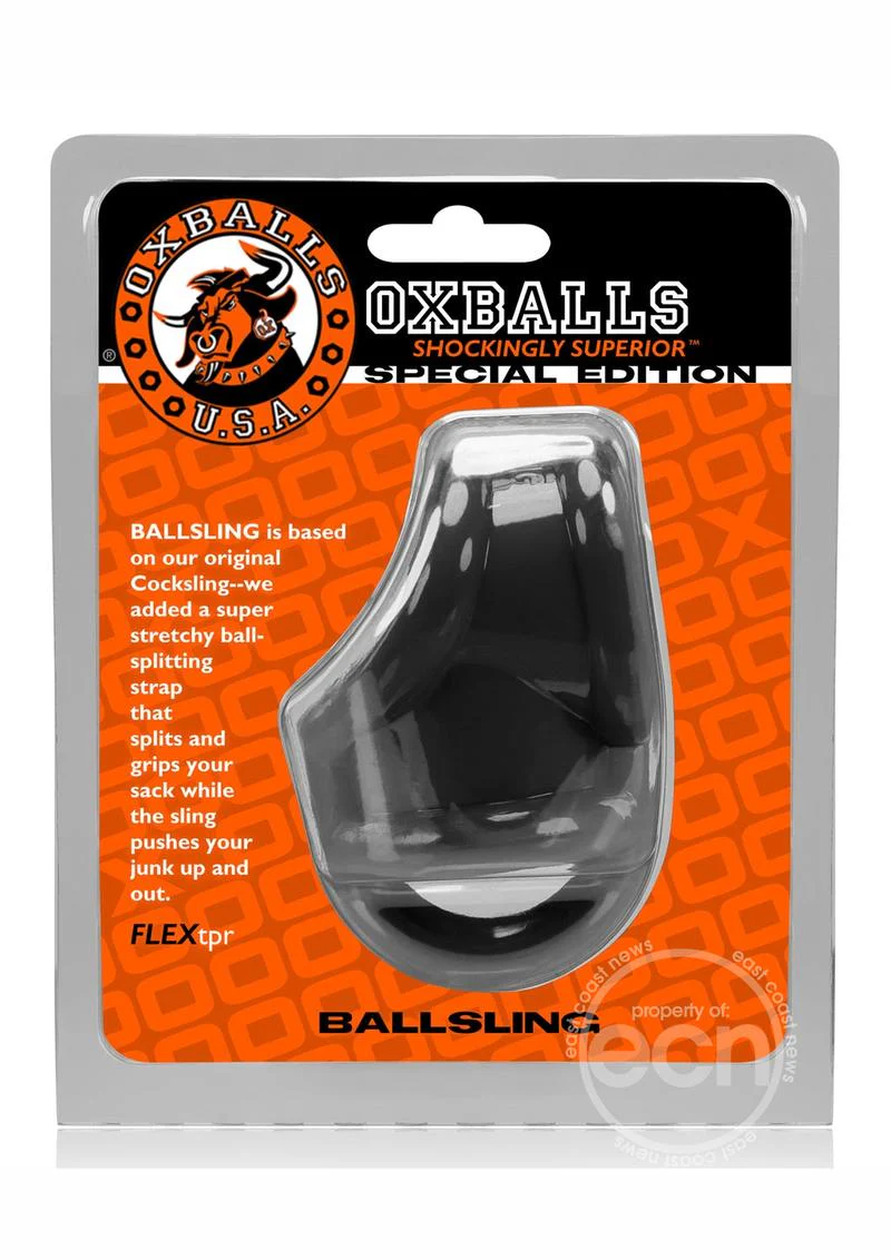 Oxballs Ballsling With Ballsplitter Cockring Black - Image 3