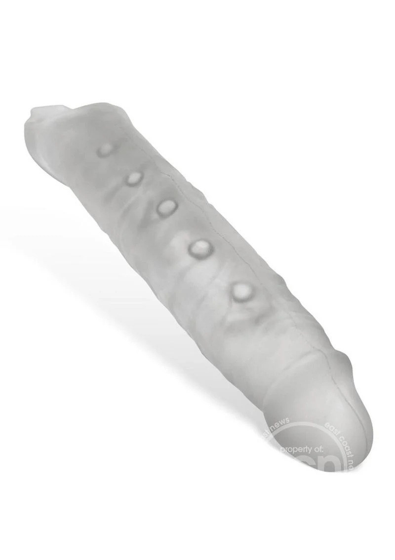 Oxballs Snake Deep-Reacher Silicone Cocksheath - Clear - Image 4