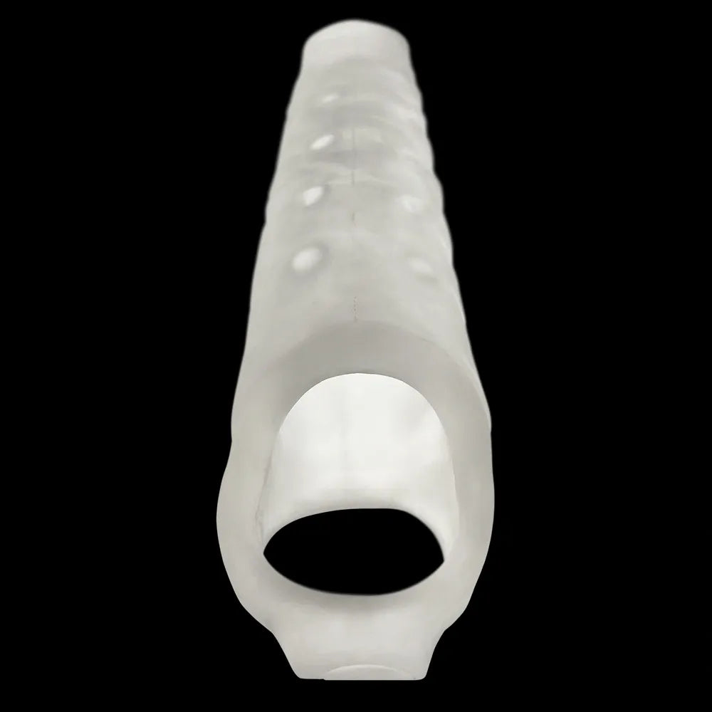 Oxballs Snake Deep-Reacher Silicone Cocksheath - Clear - Image 5