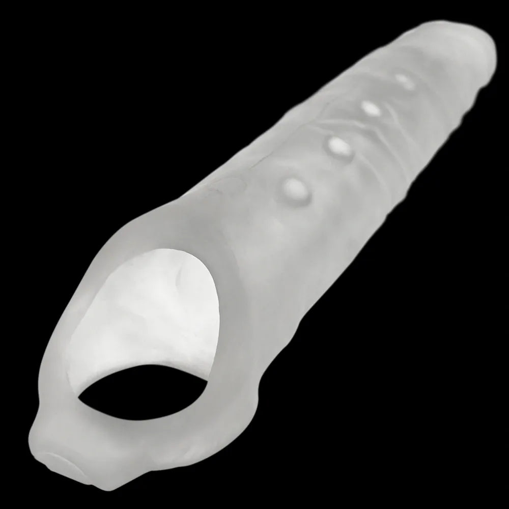 Oxballs Snake Deep-Reacher Silicone Cocksheath - Clear - Image 8