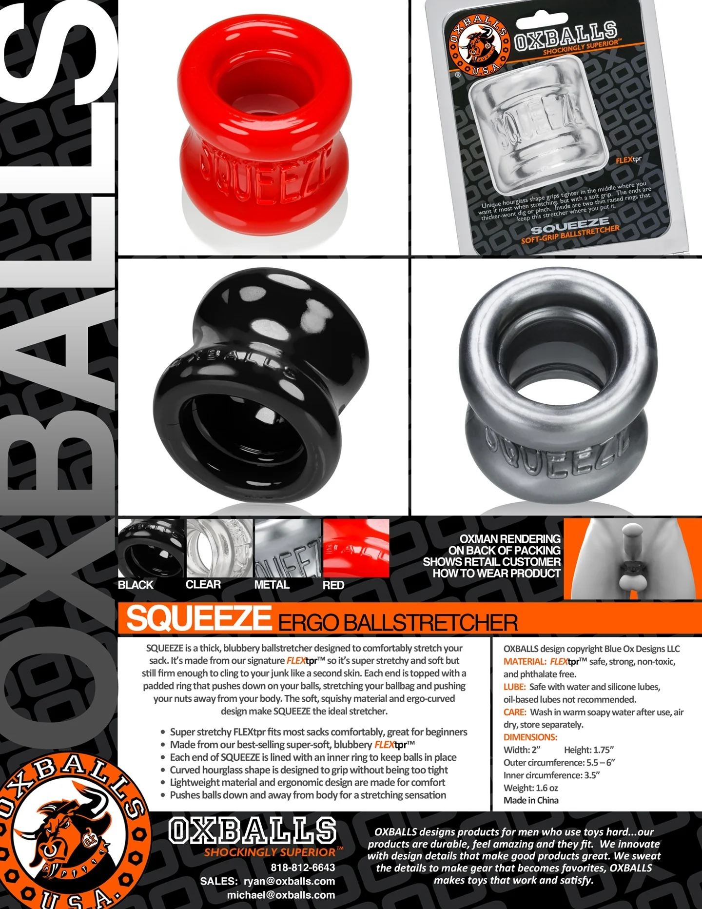 Oxballs Squeeze Ballstretcher Night Edition - Image 26