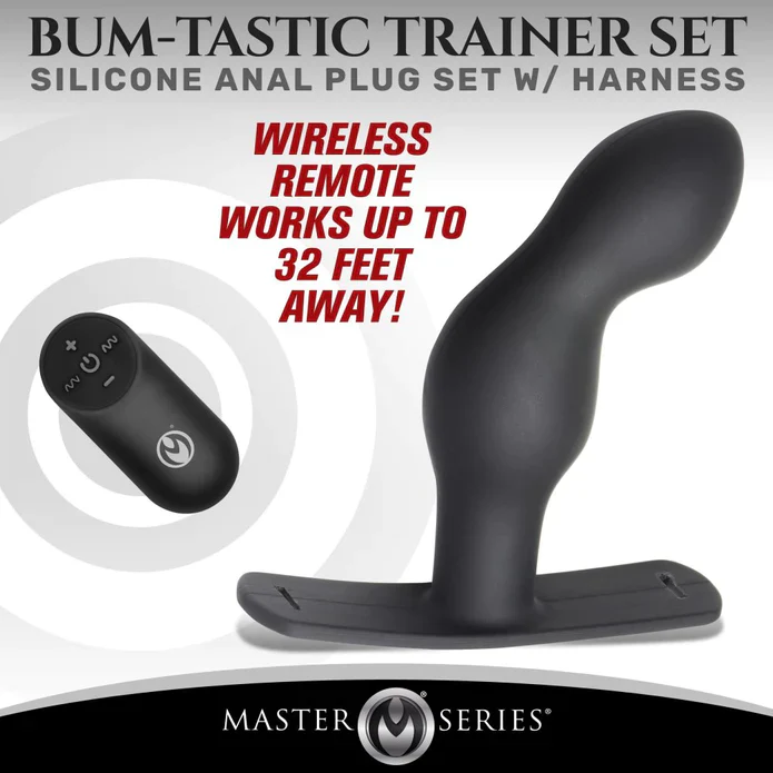 P-Spot Plugger 28X Silicone Prostate Plug W/ Harness & Remote Control - Image 5