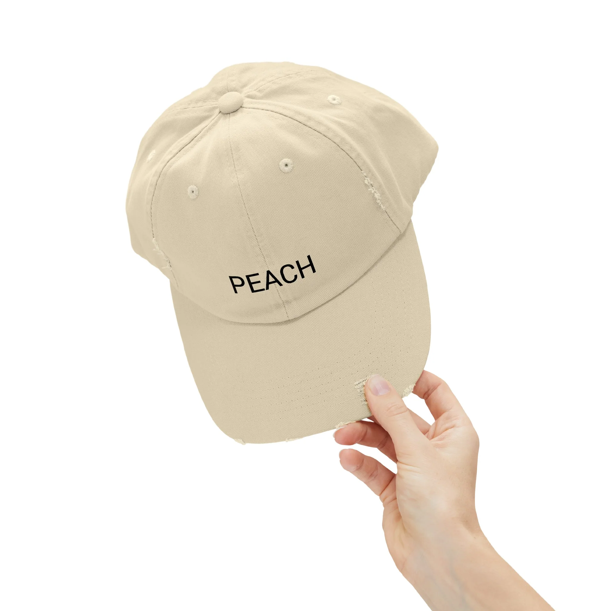 PEACH Distressed Cap in 6 colors - Image 37