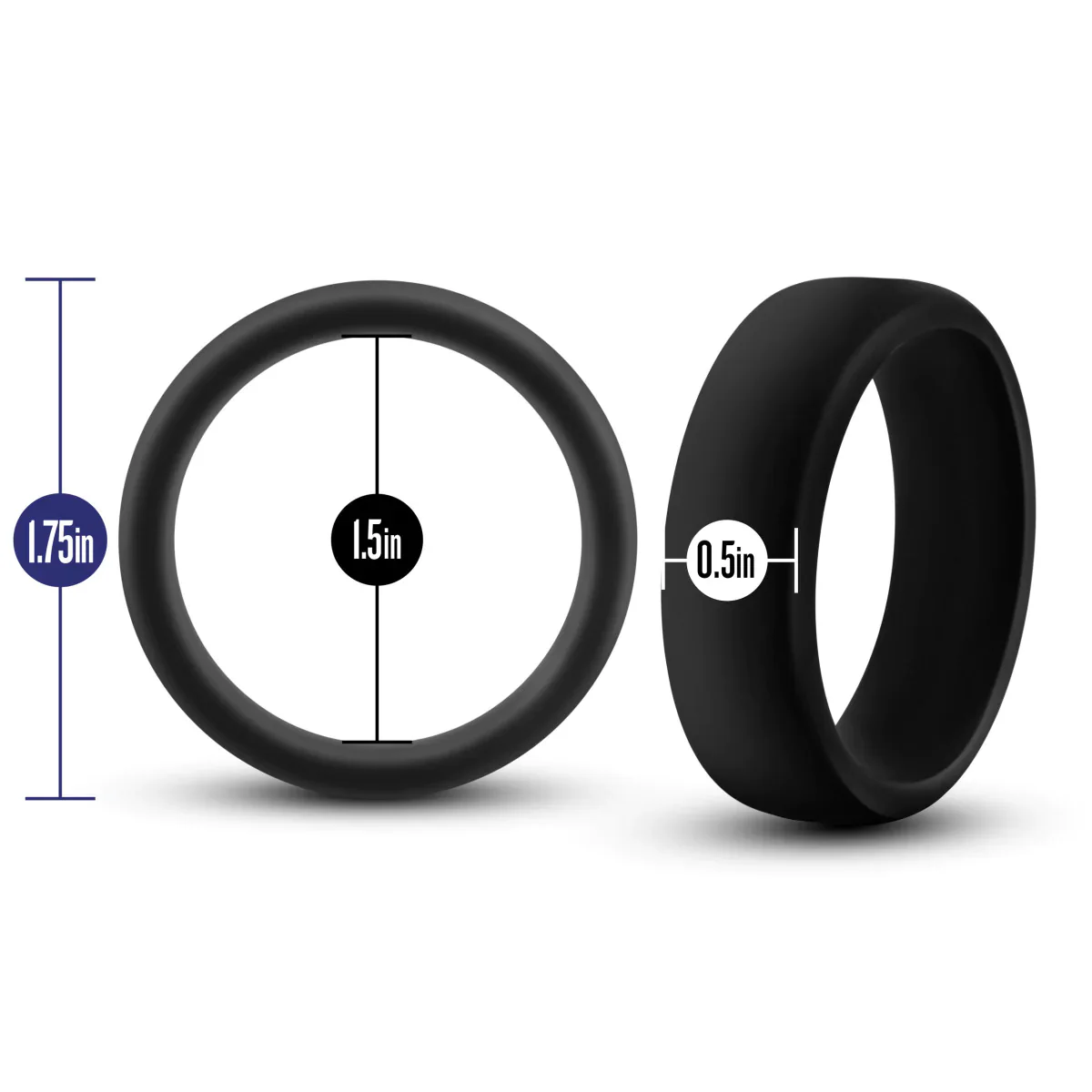 Performance Pro: Black Penis Ring - Image 2
