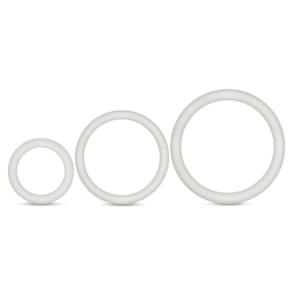 Performance VS4: Glow In The Dark White Penis Ring Set 3-Sizes - Image 3