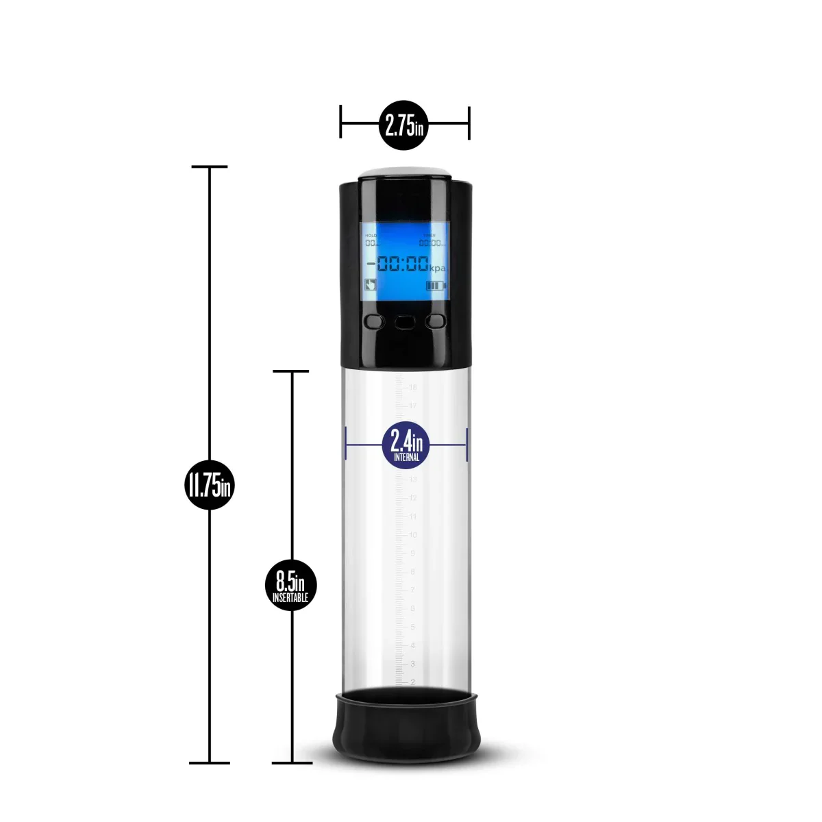 Performance VX10 Male Enhancement Clear Rechargeable Pump - Image 3