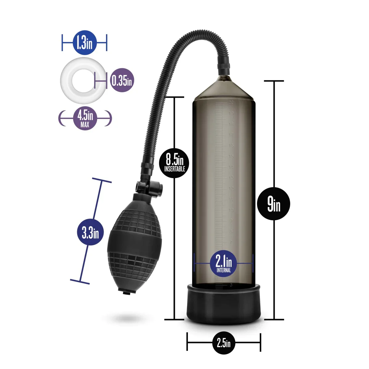 Performance VX101 Beginner's Male Enhancement Black Penis Pump - Image 3