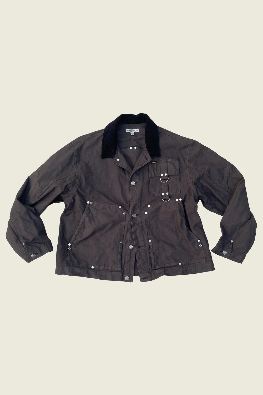 PHIPPS HARD WORK JACKET BEAR BLACK - Image 2
