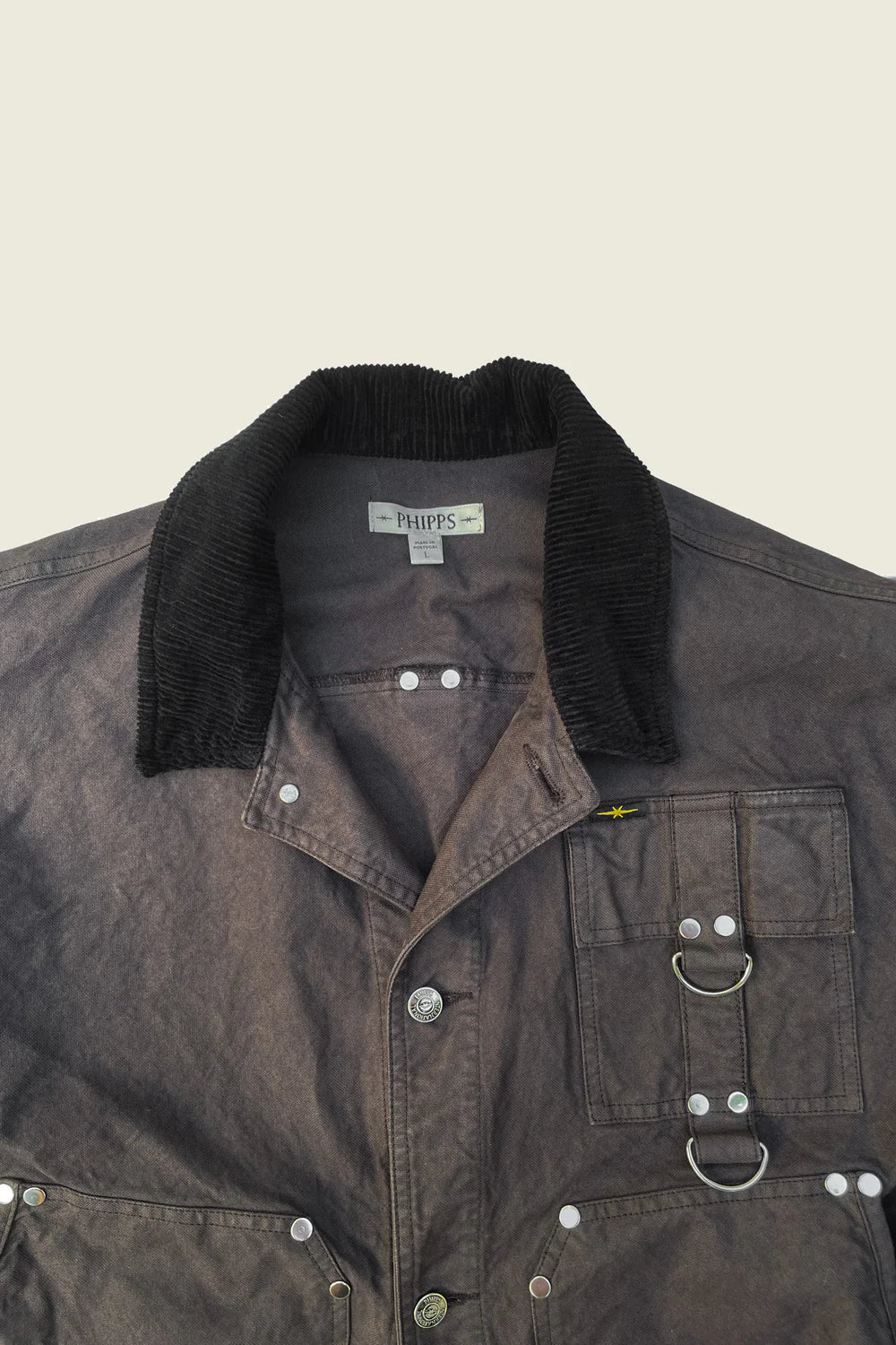 PHIPPS HARD WORK JACKET BEAR BLACK - Image 4