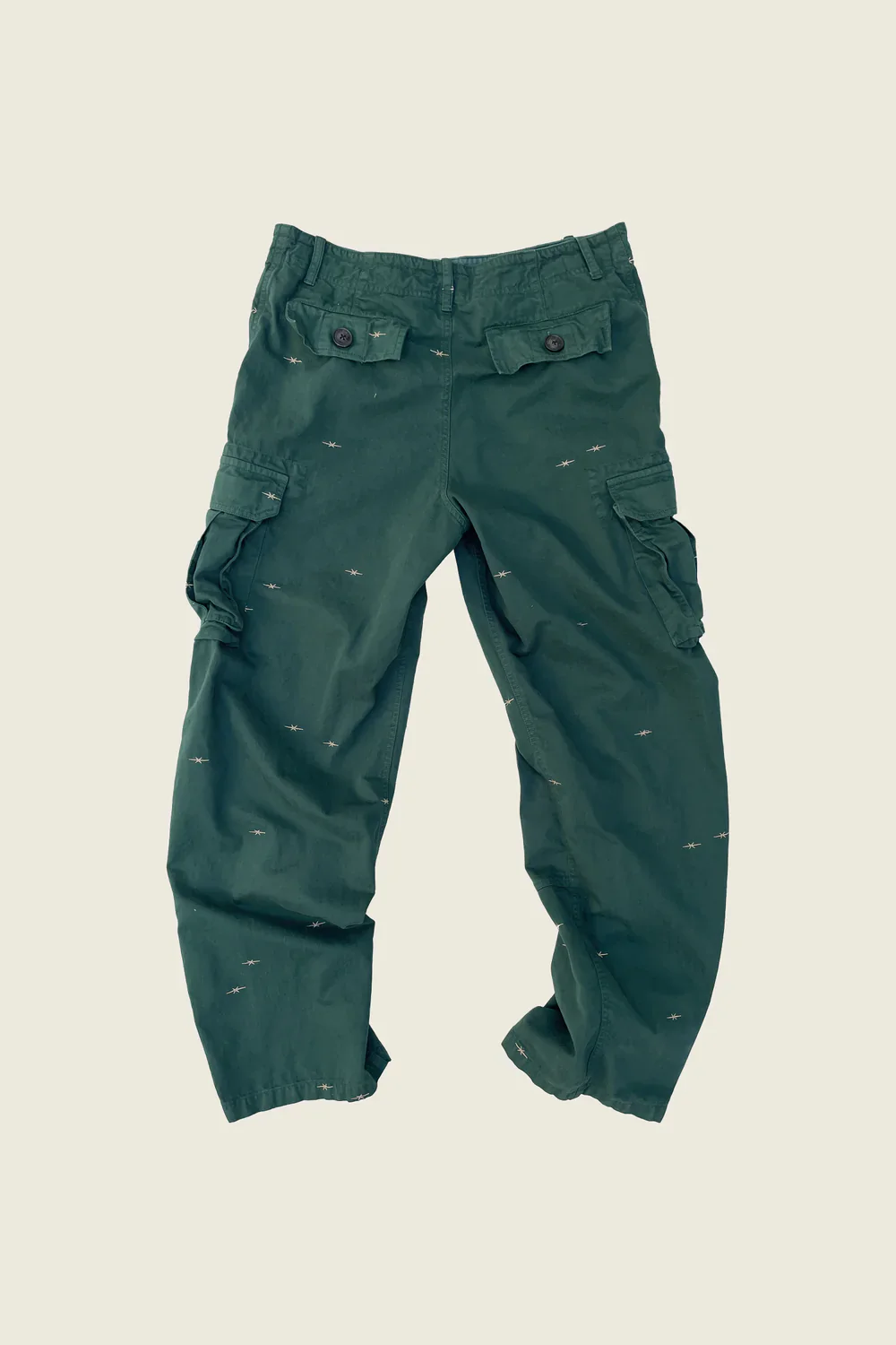 PHIPPS STAR EMBROIDERED CARGO PANTS GREEN - Image 5