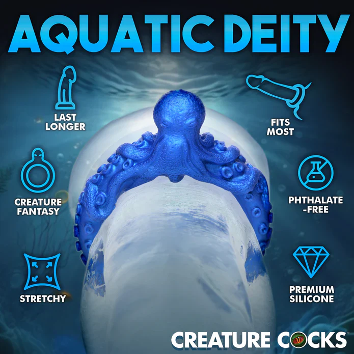 Creature Cocks Poseidon's Octo-Ring Silicone Cock Ring - Image 6