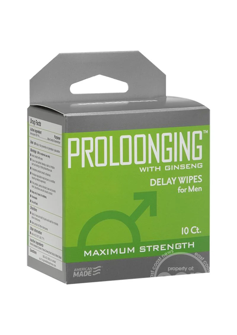Proloonging With Ginseng Delay Wipes (10 Pack) - Image 3