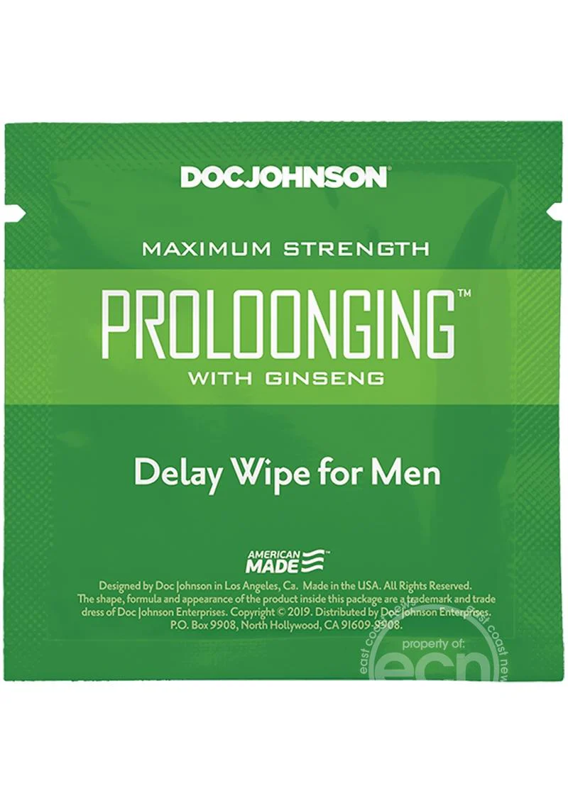Proloonging With Ginseng Delay Wipes (10 Pack) - Image 4