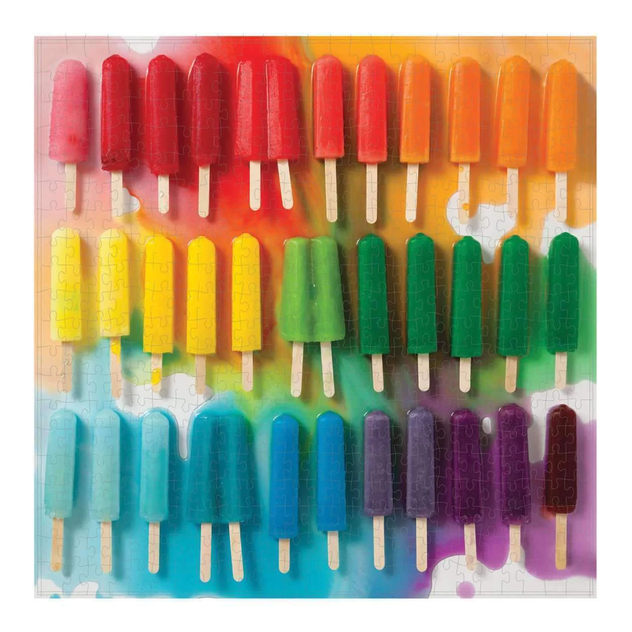 Rainbow Popsicles 500 Piece Jigsaw Puzzle - Image 4