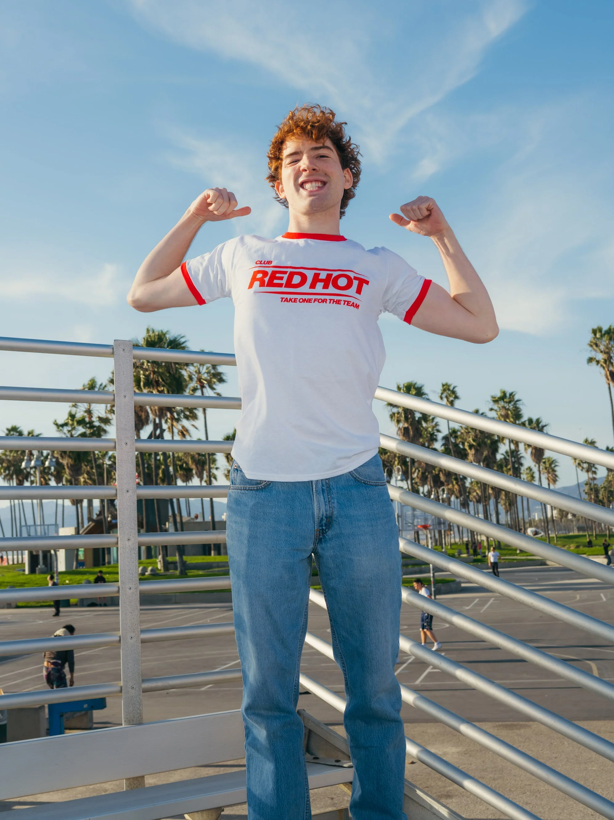 Club Red Hot Ringer Tee - Image 5