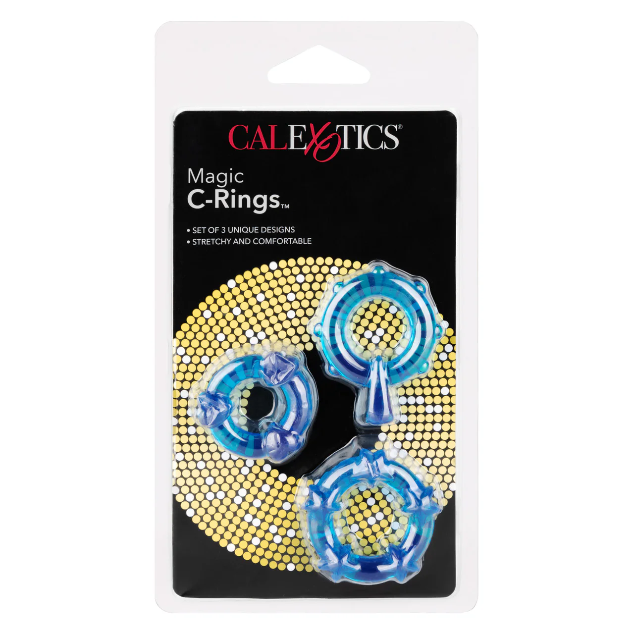 Rings! Magic C Rings Cock Rings (3 Piece Set) - Blue - Image 3