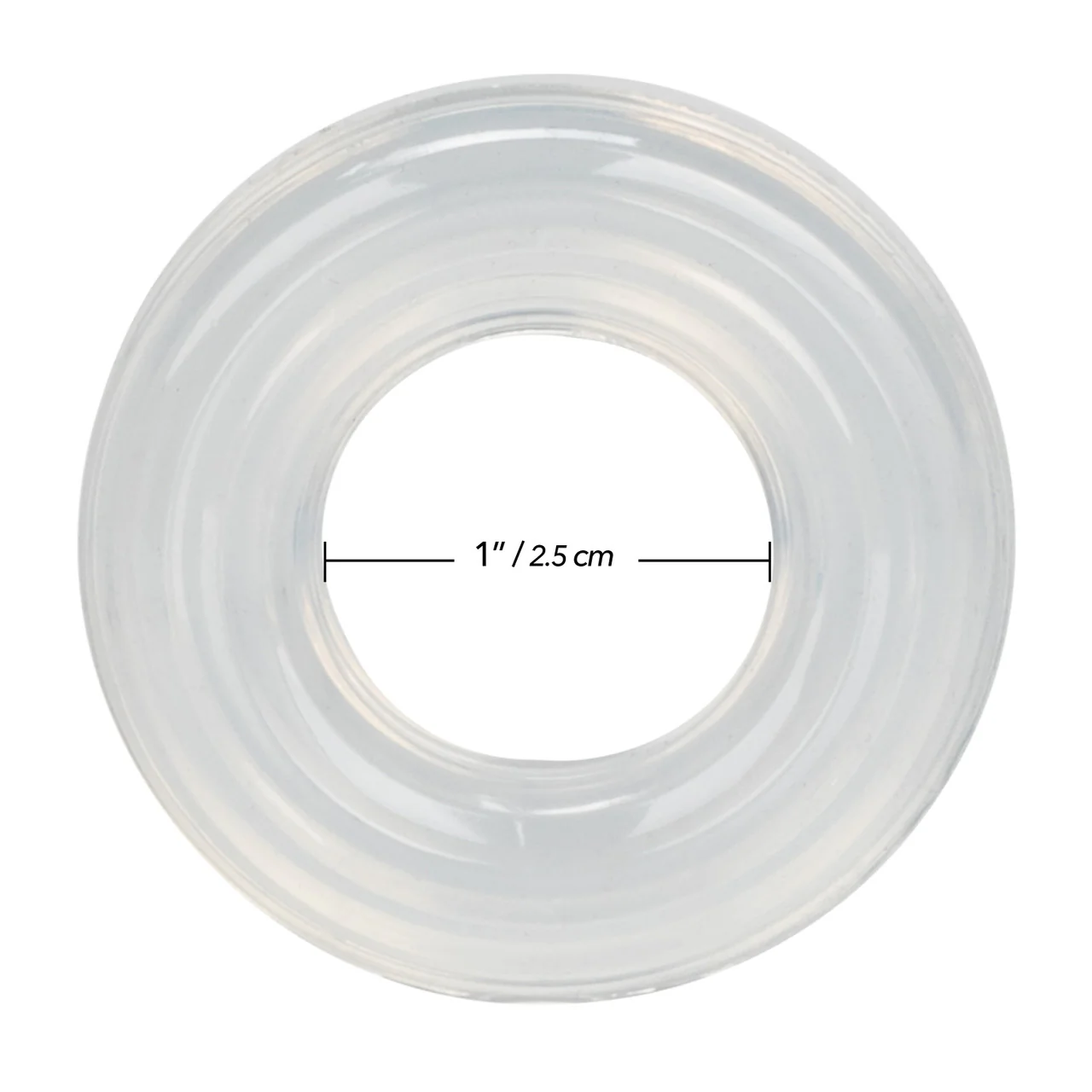 Rings! Premium Silicone Cock Ring - Large - Clear - Image 5
