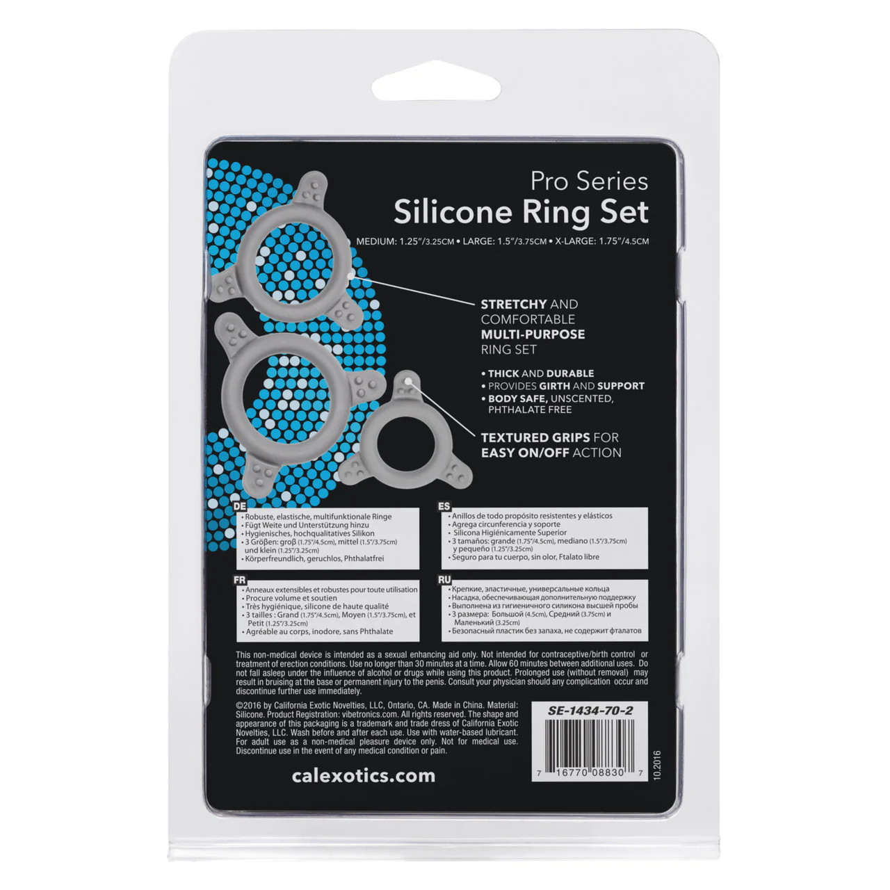 Rings! Pro Series Silicone Cock Ring Set (3 Piece Set) - Image 4