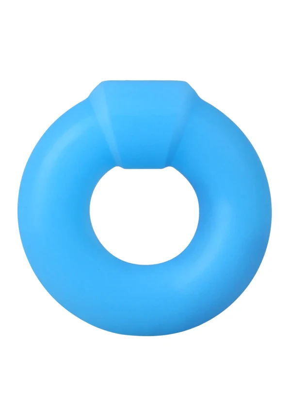 Rock Solid The Mega Ring Glow in the Dark Silicone Cock Ring - Blue - Image 2