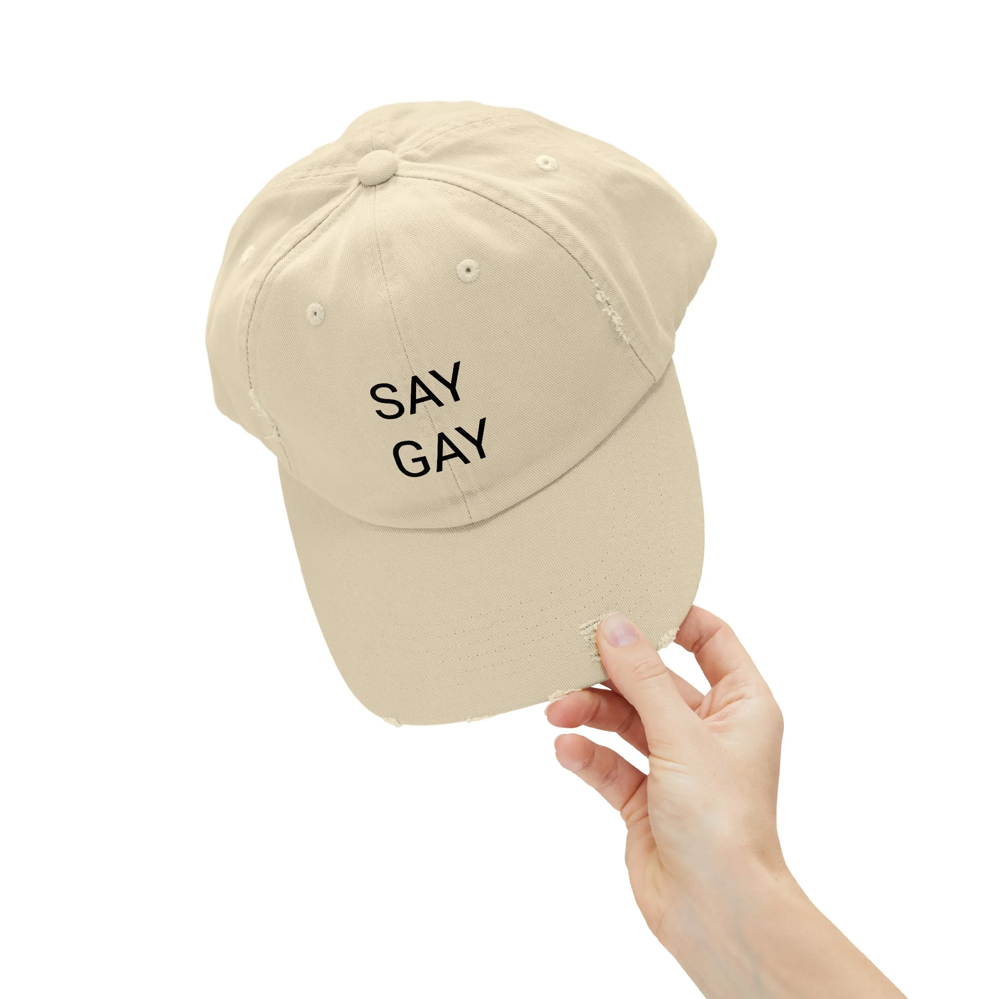 SAY GAY Distressed Cap in 6 colors - Image 31