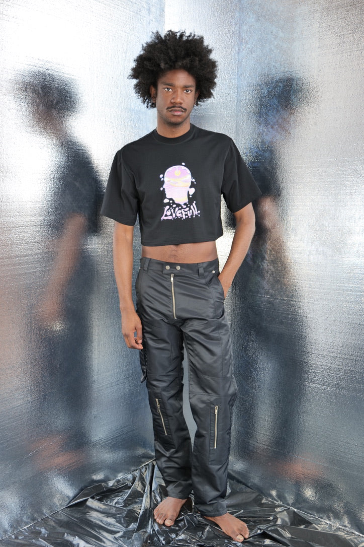GMBH SCREEN PRINTED CROPPED TEE SS23 - Image 2