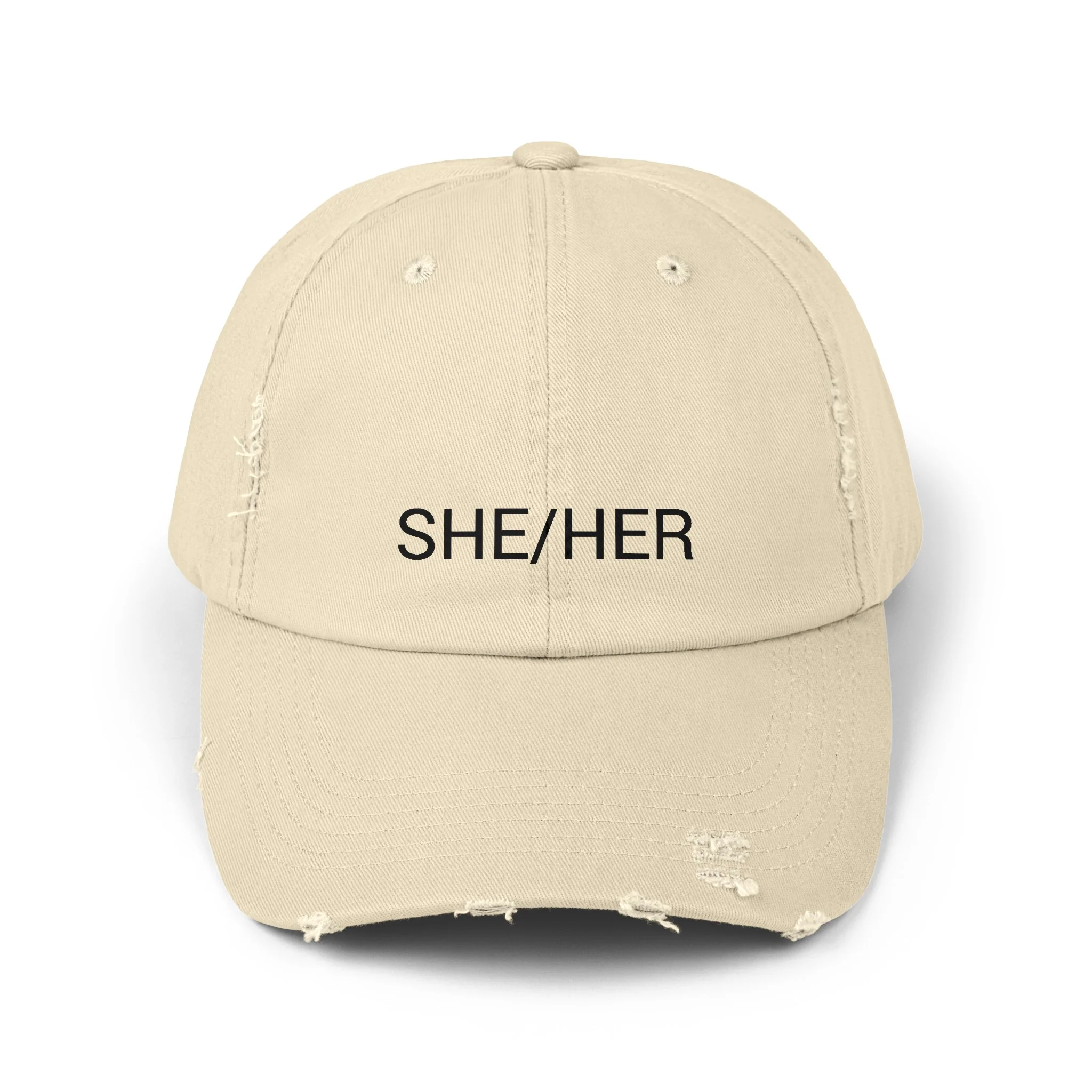SHE/HER Distressed Cap in 6 colors - Image 6