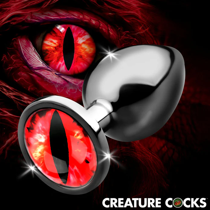 Sinister Eye Red Eye Metal Butt Plug - Large - Image 2
