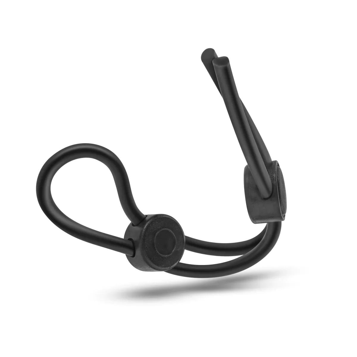 Stay Hard black Silicone Double Loop Penis Ring - Image 4