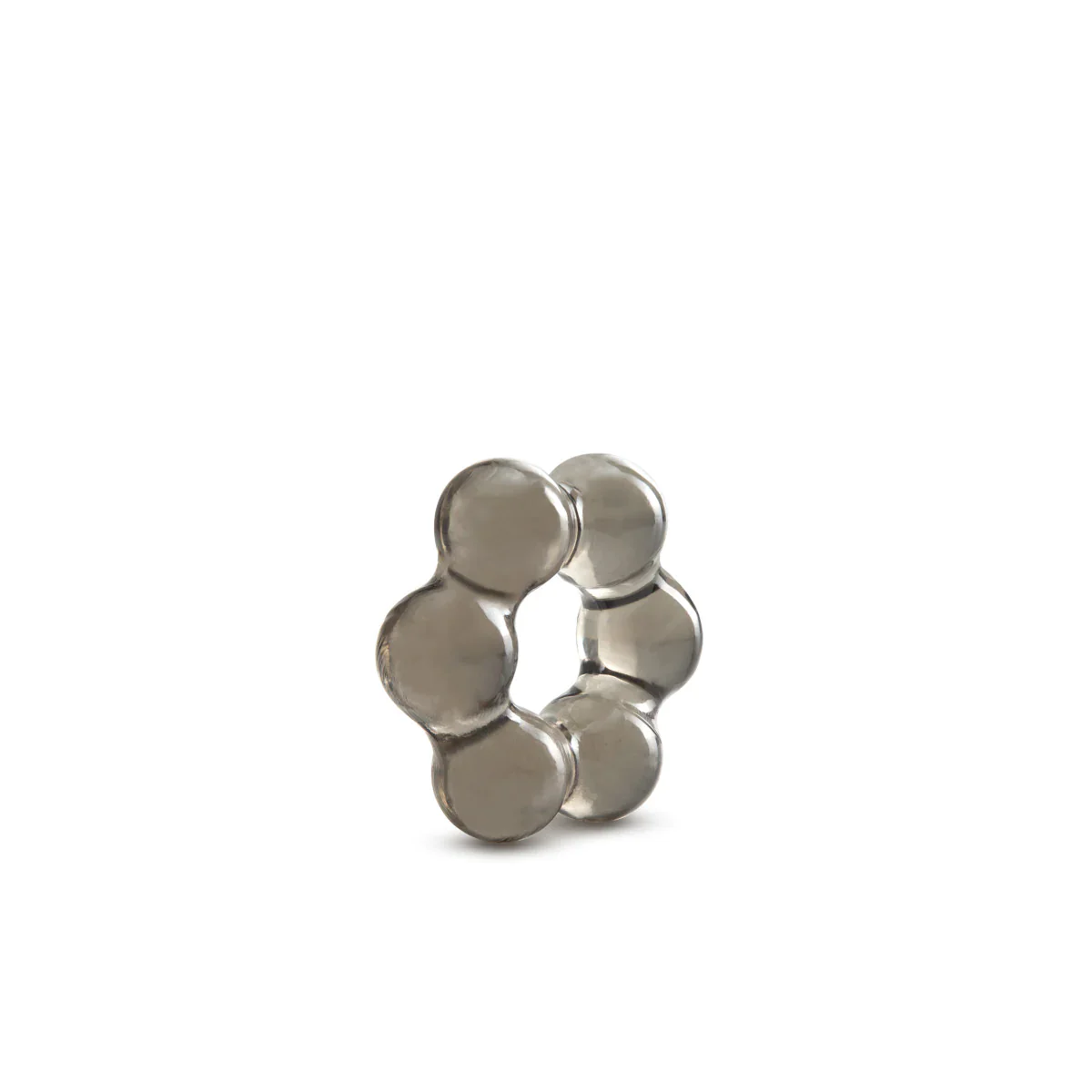 Stay Hard Thick Beaded Black Penis Ring - Image 2