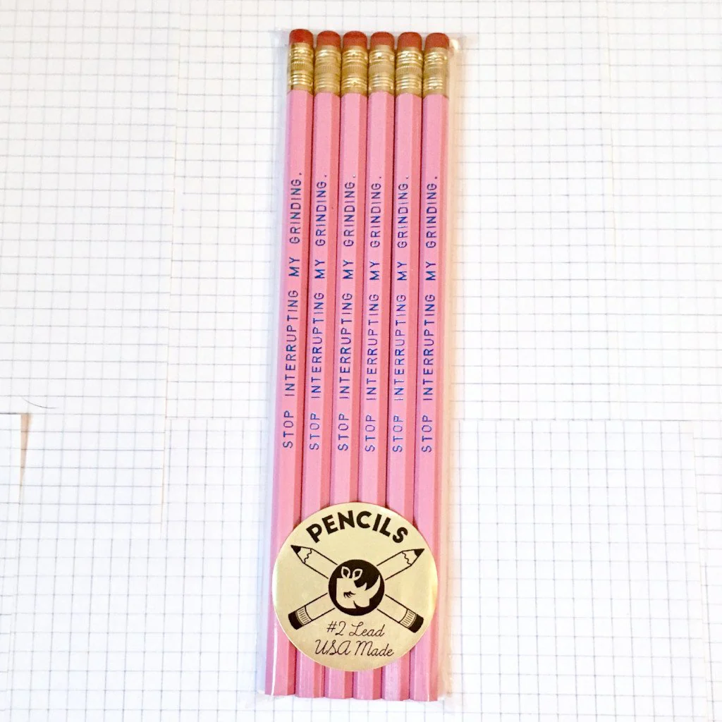 STOP INTERRUPTING MY GRINDING Pencil Set by Rhino Parade - Image 5
