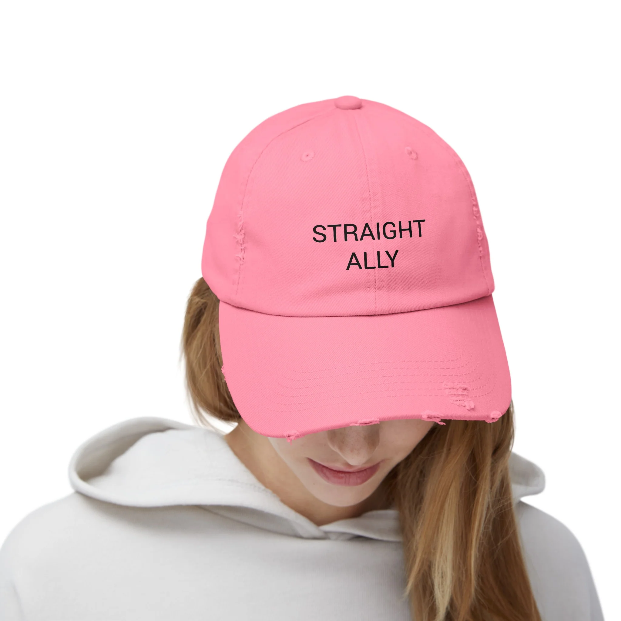 STRAIGHT ALLY Distressed Cap in 6 colors - Image 9