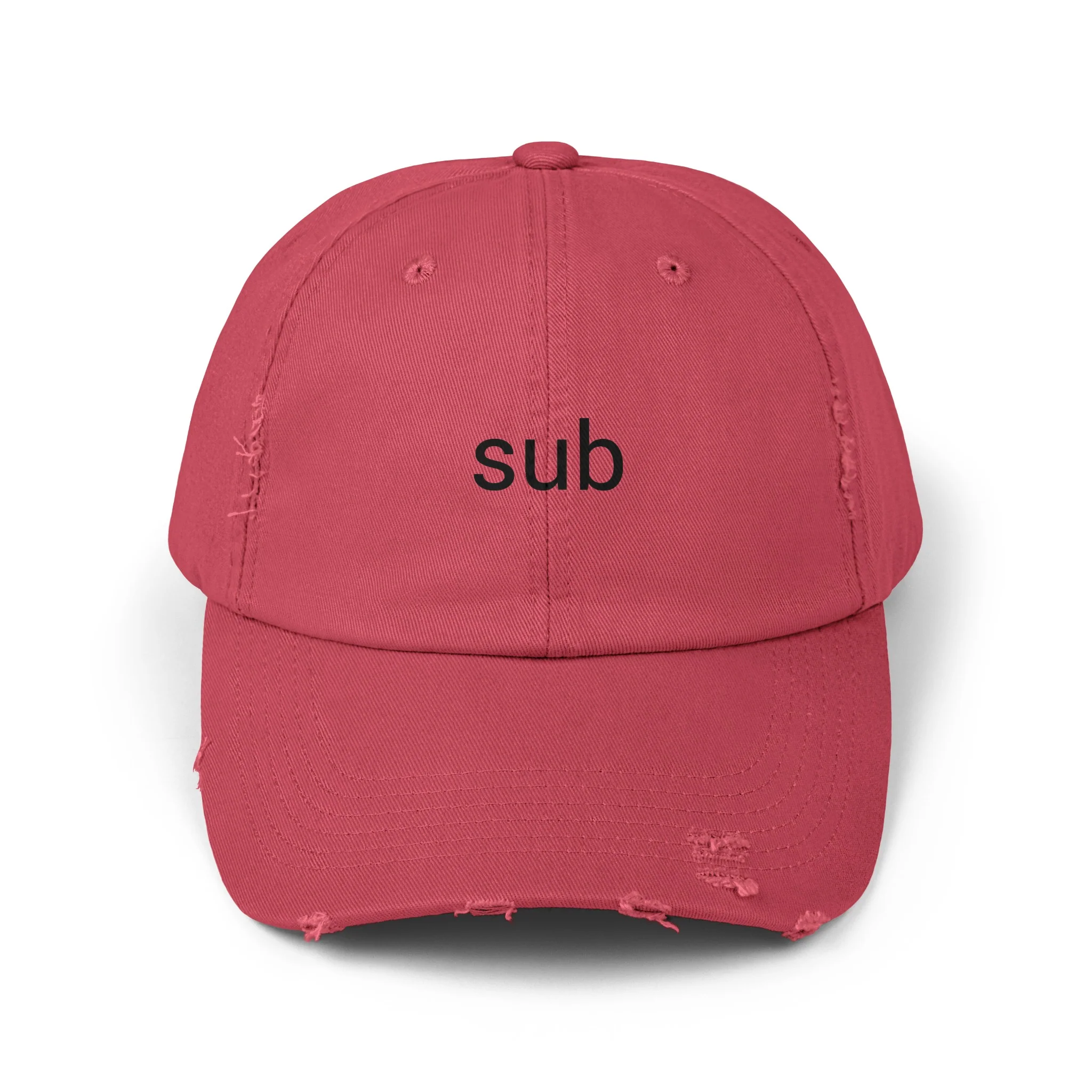 SUB Distressed Cap in 6 colors - Image 2