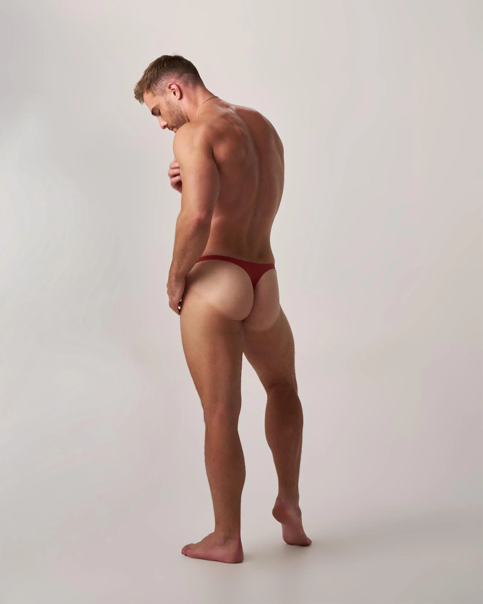 Teamm8 Statement Micro Swim Thong - Terracotta