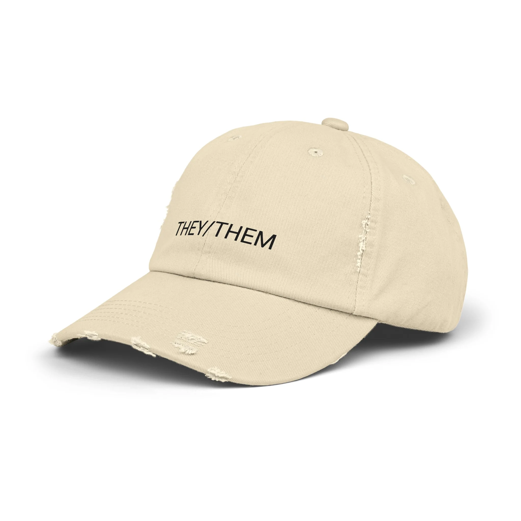 THEY/THEM Distressed Cap in 6 colors - Image 23