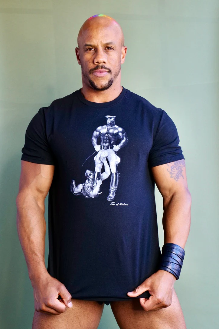 Tom of Finland WORSHIP T-Shirt Black - Image 3