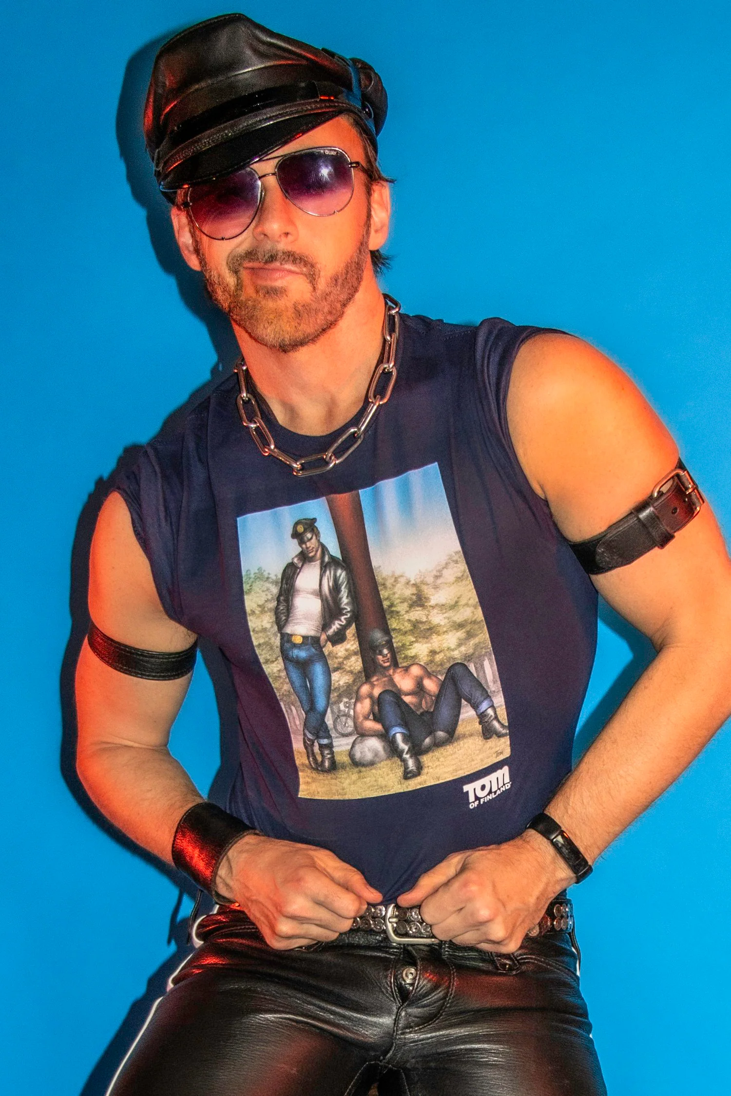 Tom of Finland Rest Stop Tee by Peachy Kings - Image 2