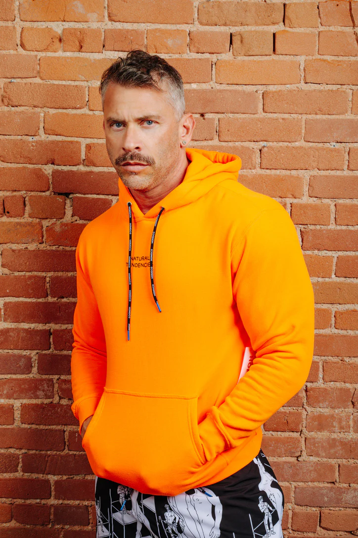 Tom of Finland Safety Orange Lover of Many Hoodie By HOMOCO - Image 14