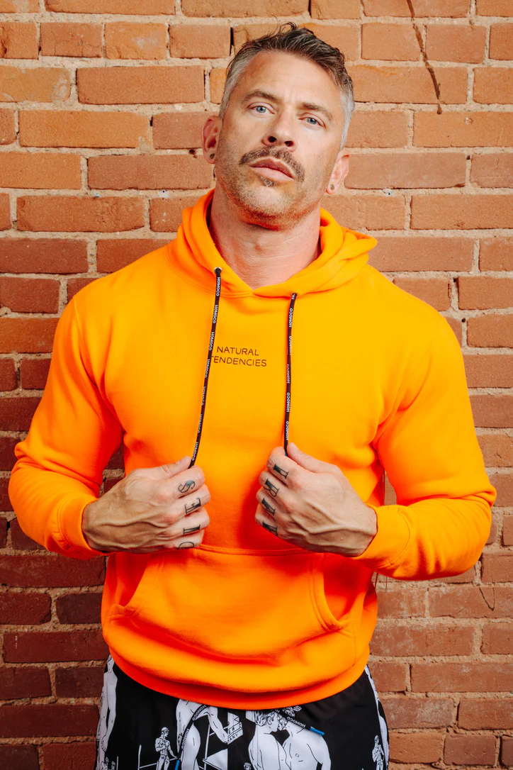 Tom of Finland Safety Orange Lover of Many Hoodie By HOMOCO - Image 15