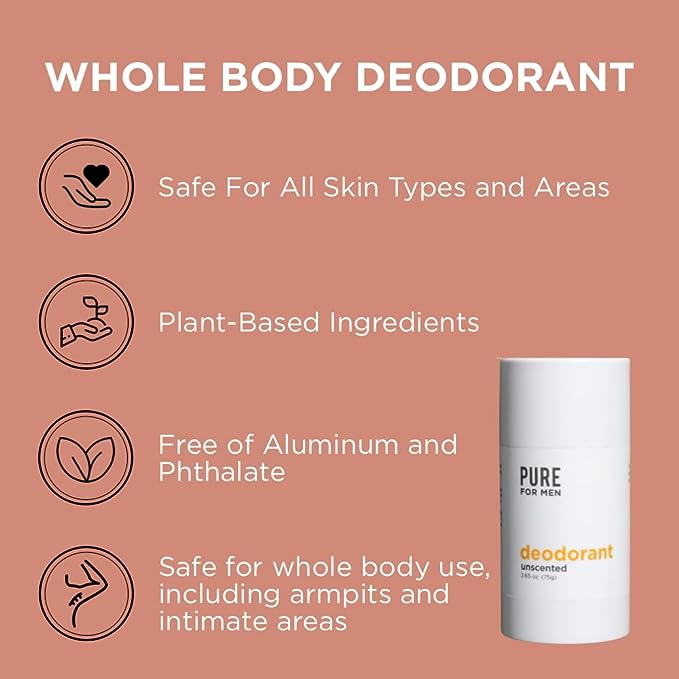 UNSCENTED DEODORANT BY PURE FOR MEN - Image 4
