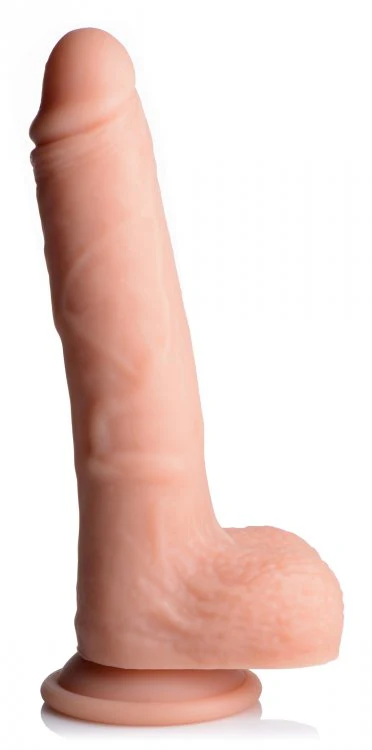 Big Shot Vibrating and Rotating Silicone Dildo w. Balls - 9 Inch - Image 3