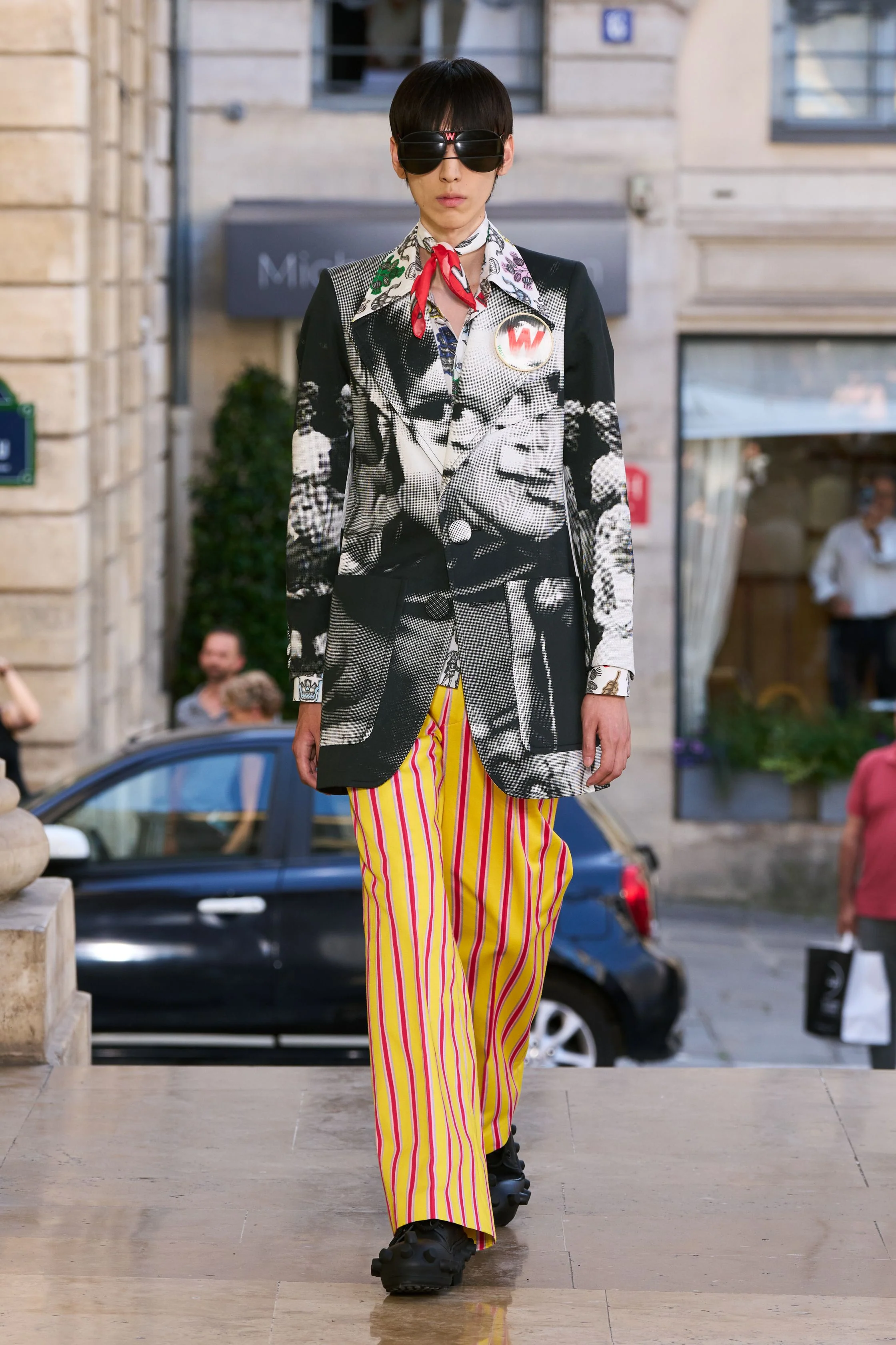Walter Van Beirendonck Crown Bandana - Red - Image 4