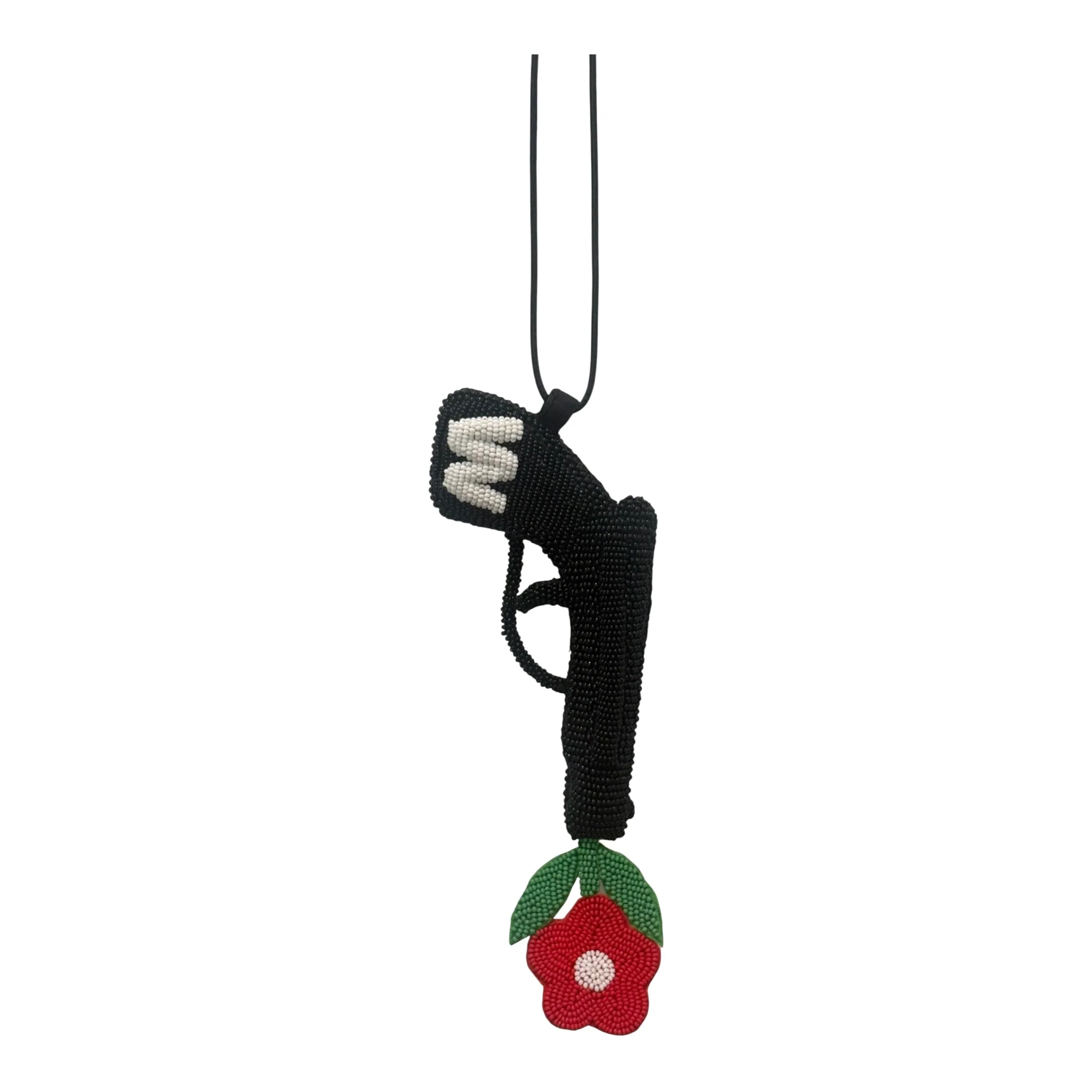 Walter Van Beirendonck peace Gun Necklace -Black - Image 3