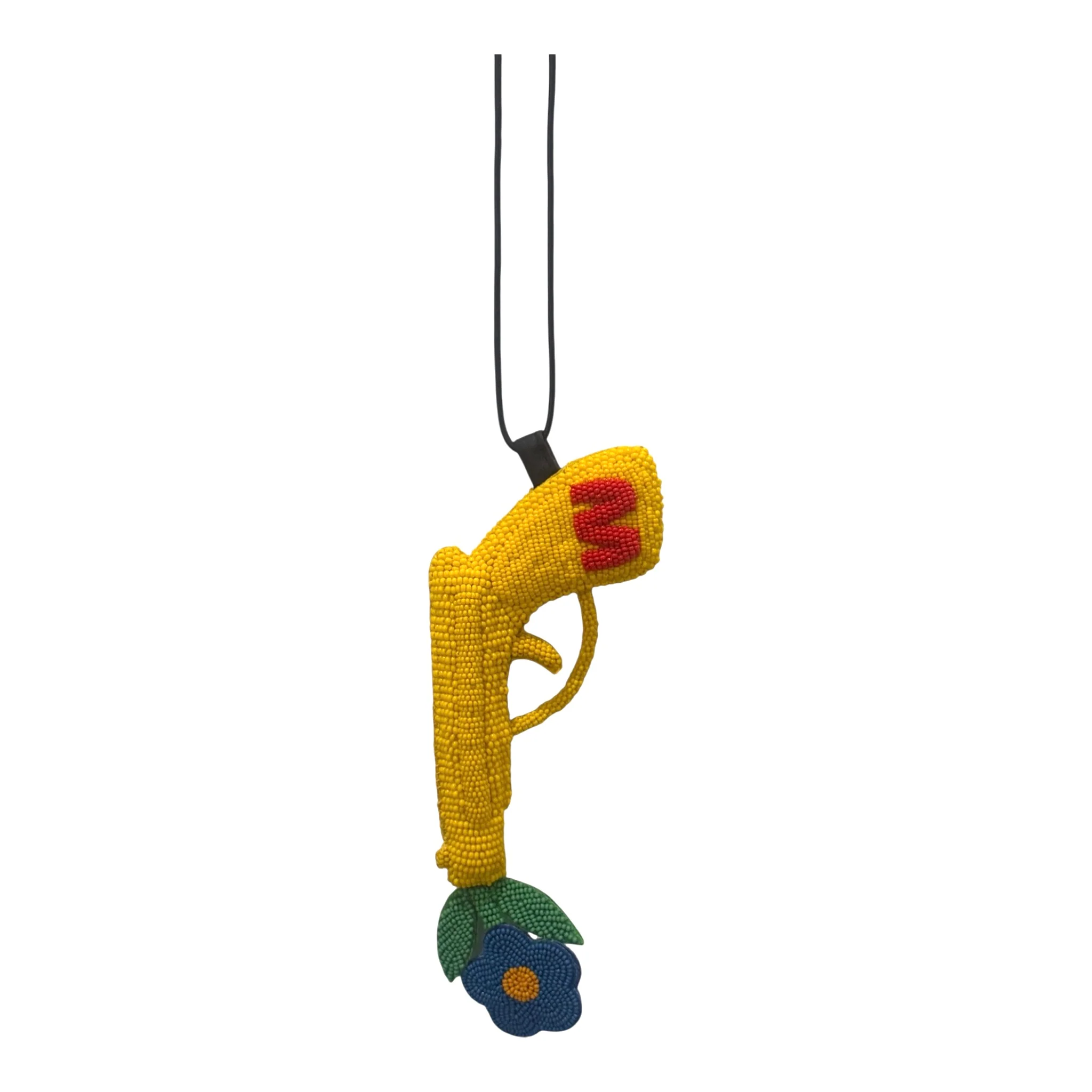 Walter Van Beirendonck peace Gun Necklace - Yellow - Image 2
