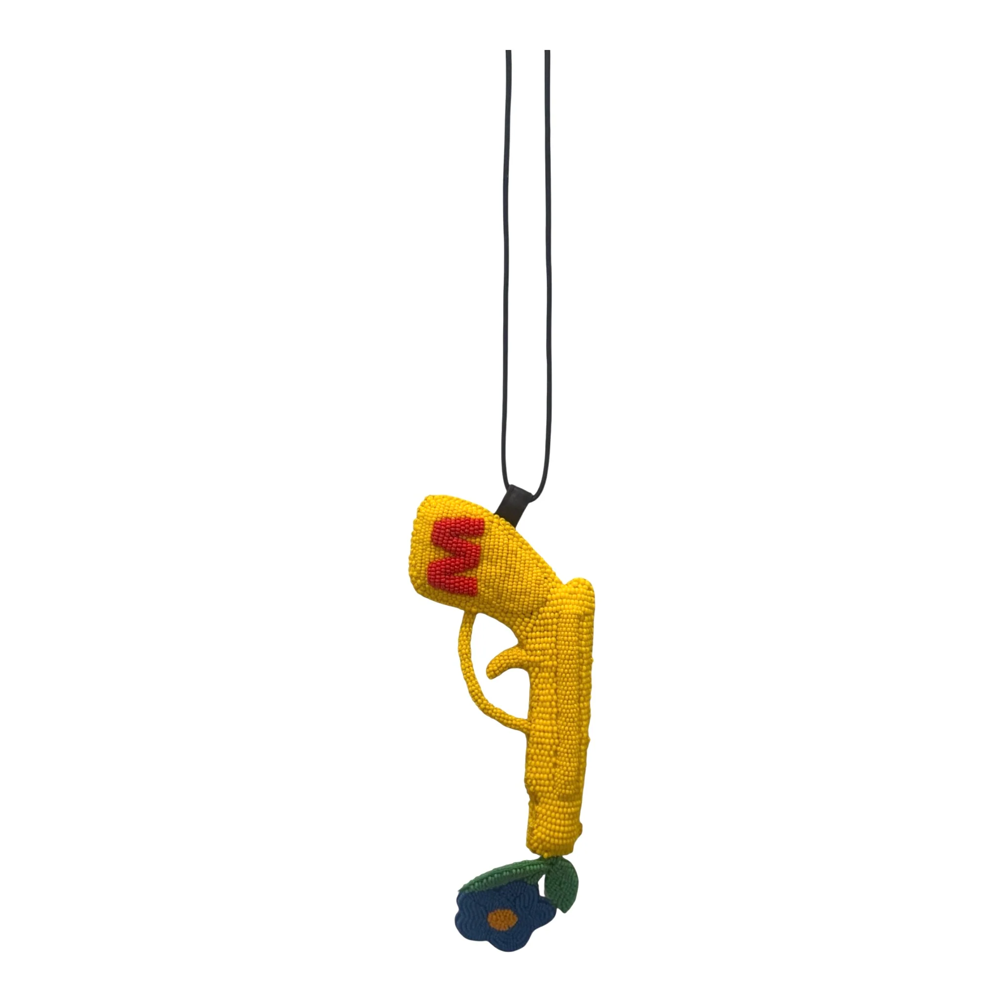 Walter Van Beirendonck peace Gun Necklace - Yellow - Image 3
