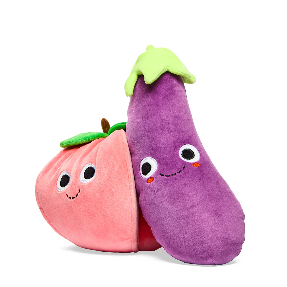 YUMMY WORLD EARNEST EGGPLANT & GEORGIA PEACH PLUSH 2-PACK - Image 4